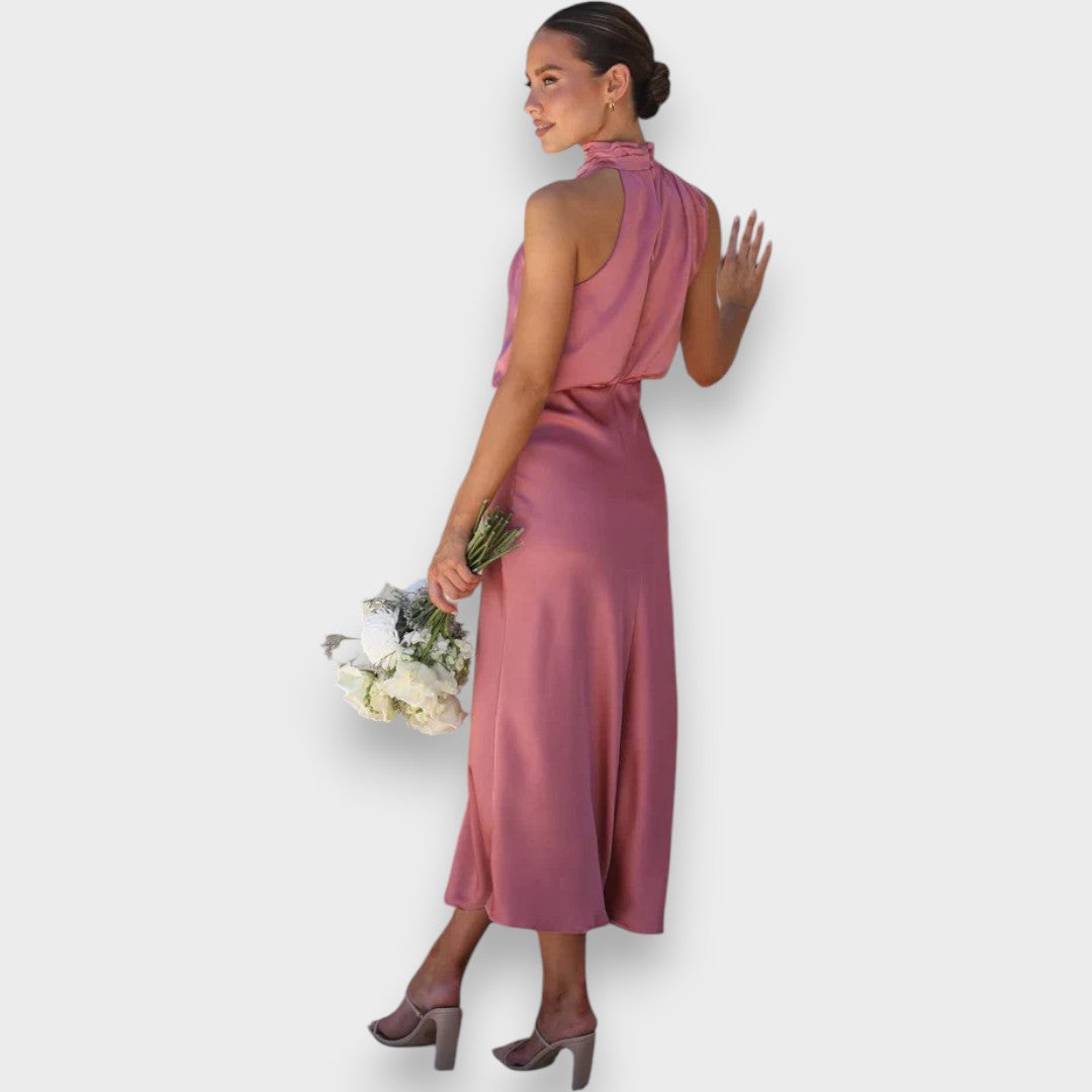 Leonita - Abito elegante di tessuto premium