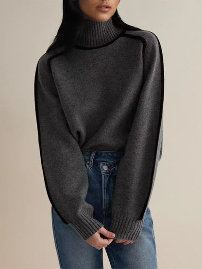 Donna | Maglione Elegante di Collo alto