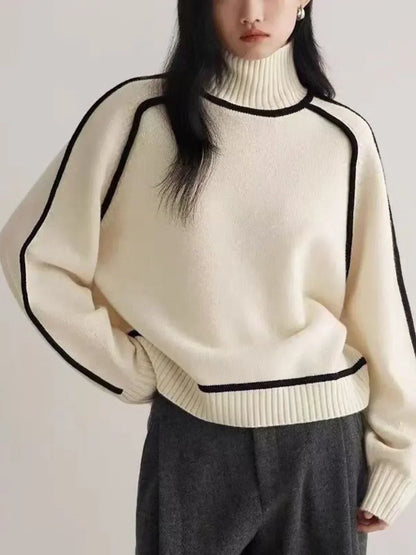 Donna | Maglione Elegante di Collo alto