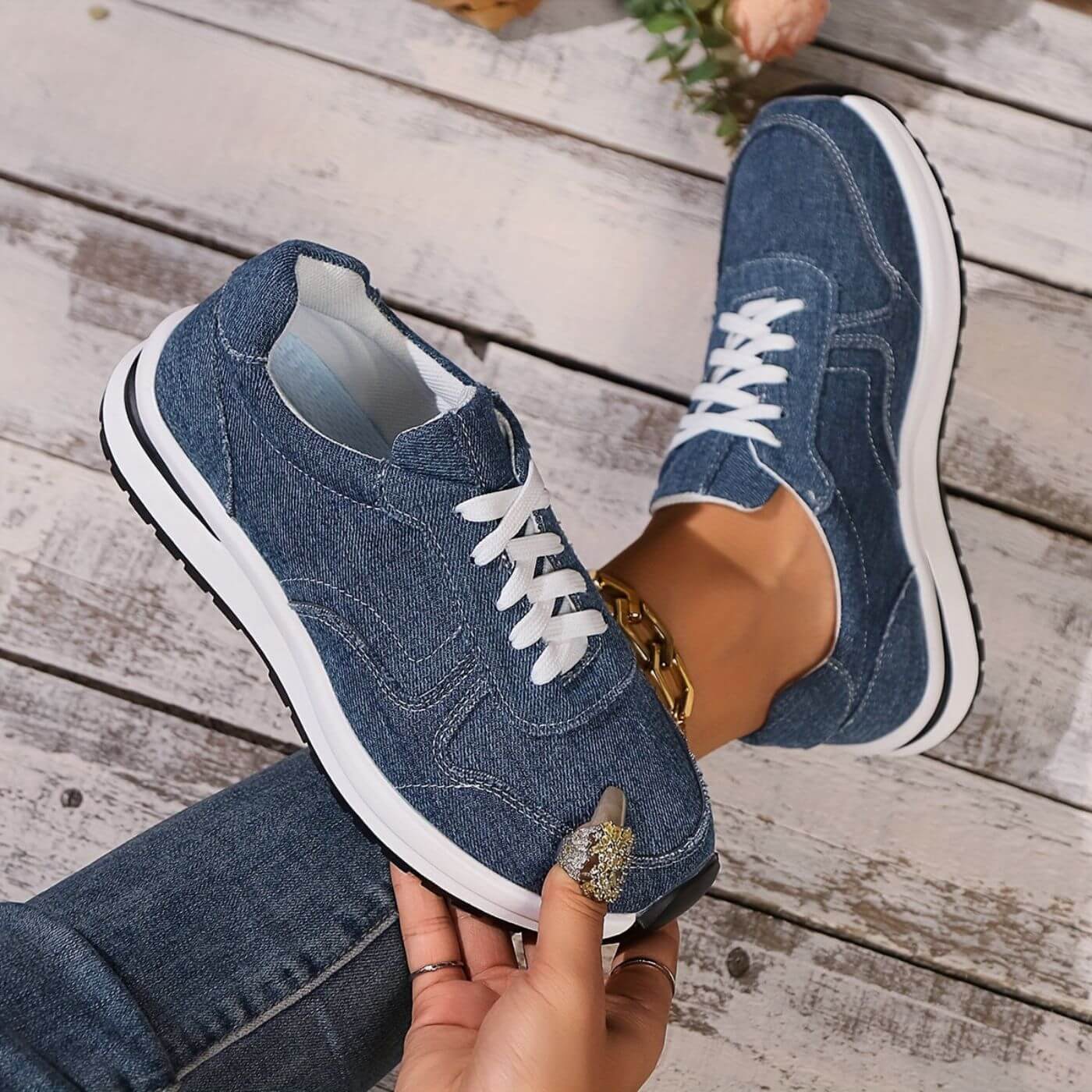 Giocoso - Sneakers di Denim Comode
