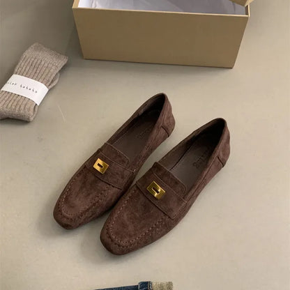 Malou® | Scarpe Británicos Realizzati di Camoscio Leggero