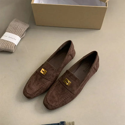 Malou® | Scarpe Británicos Realizzati di Camoscio Leggero