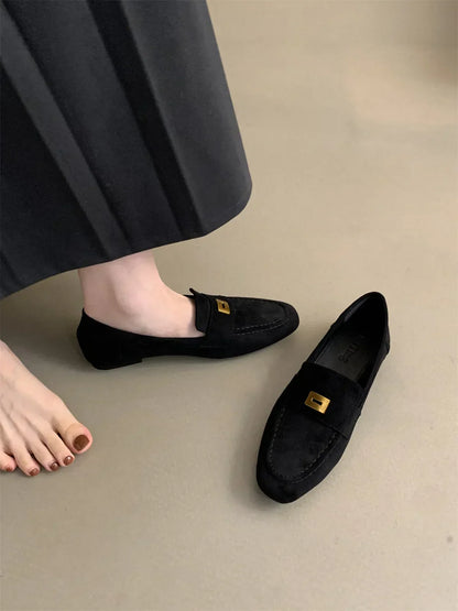 Malou® | Scarpe Británicos Realizzati di Camoscio Leggero