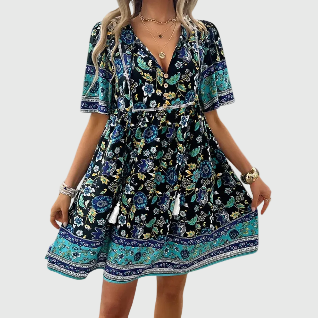 Kristie | Abito mini Floreale Elegante