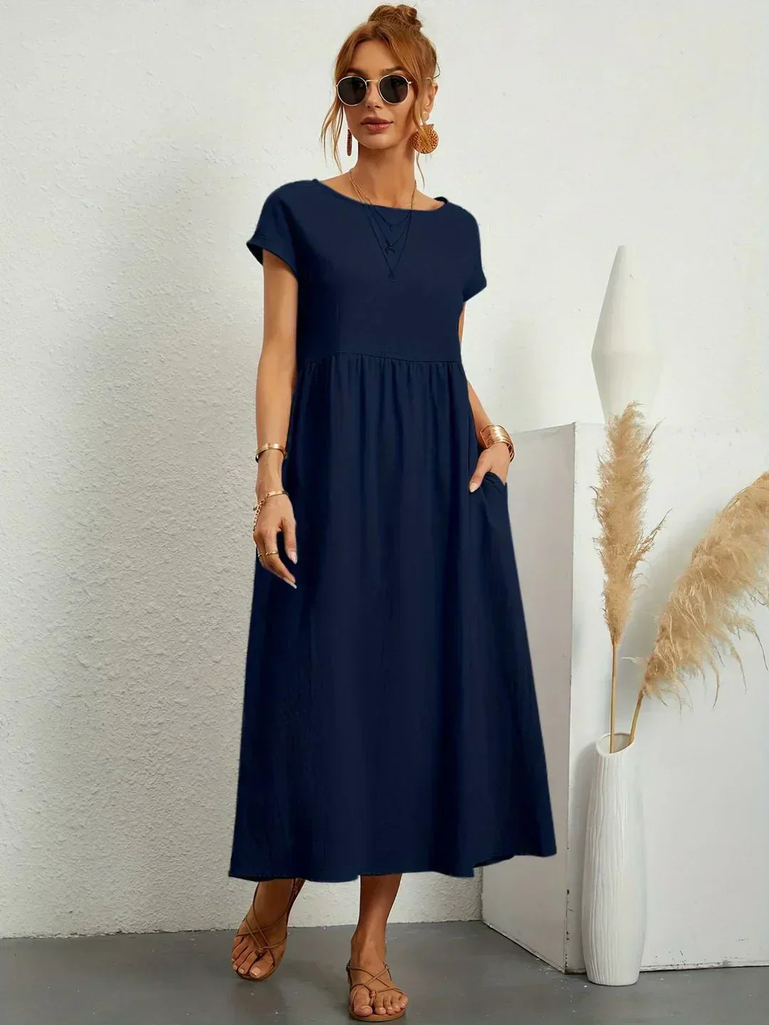 Gabrielle™ | Abito midi Fluido Elegante e Senza tempo
