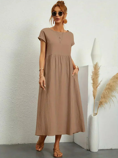 Ursina™ | Abito midi Fluido.