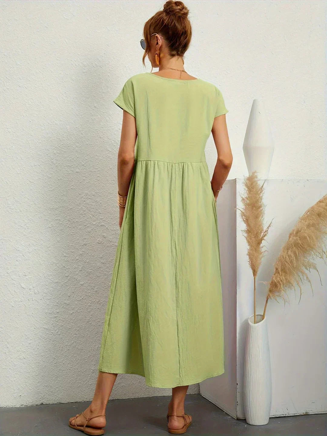Ursina™ | Abito midi Fluido.