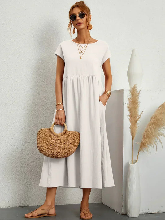 Gabrielle™ | Abito midi Fluido Elegante e Senza tempo