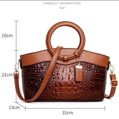 Oriana - Borsa di Coccodrillo con Gradiente Retrò