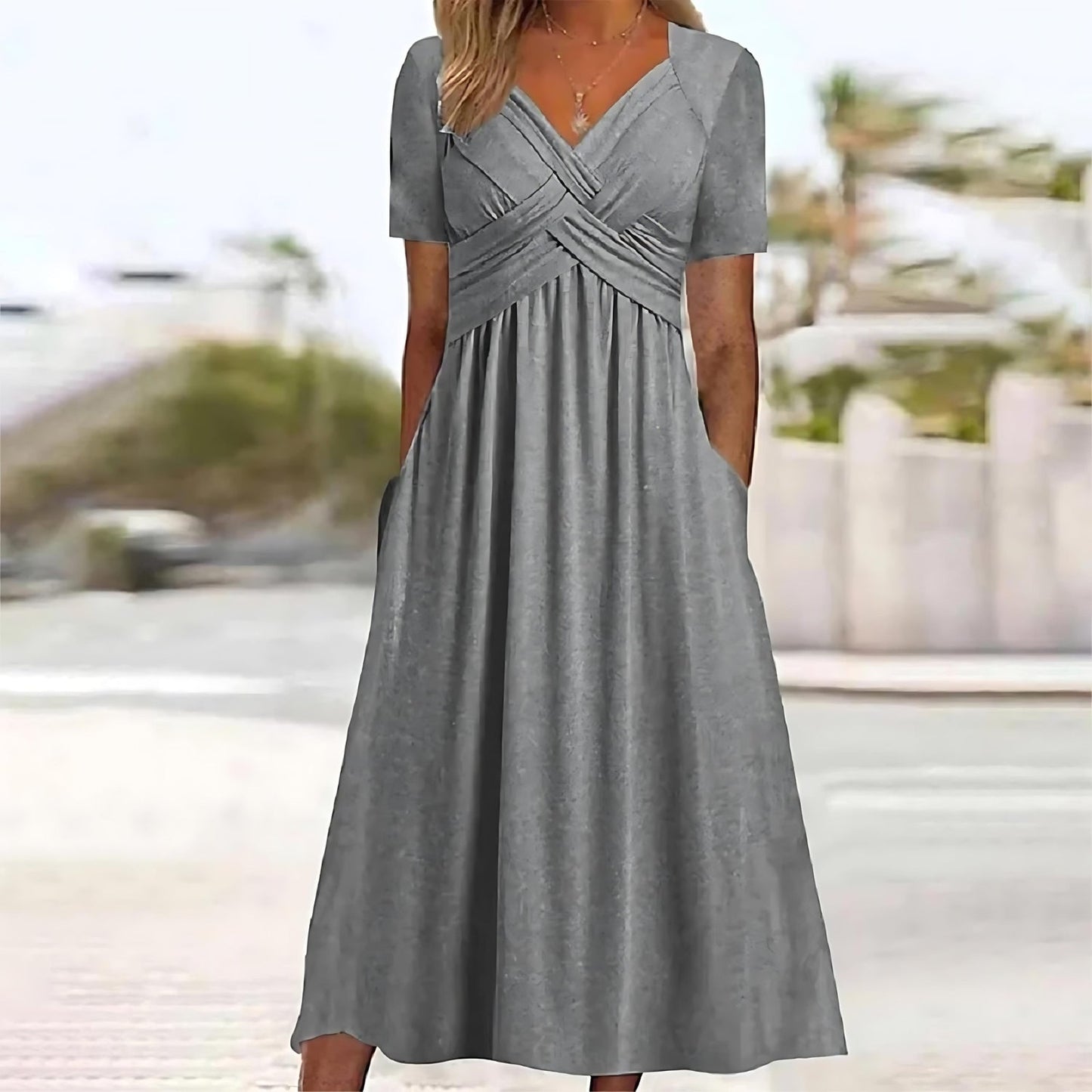 Carmen™ | Abito midi con Copertura di Pancia