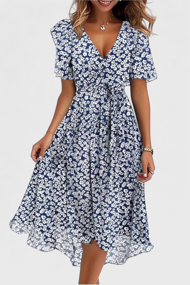 Carene Abito midi con scollo a V