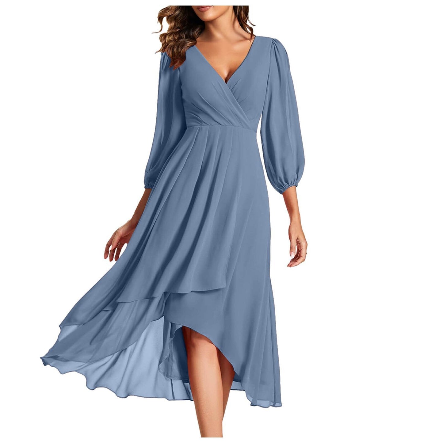Linda – Abito elegante con scollo a V