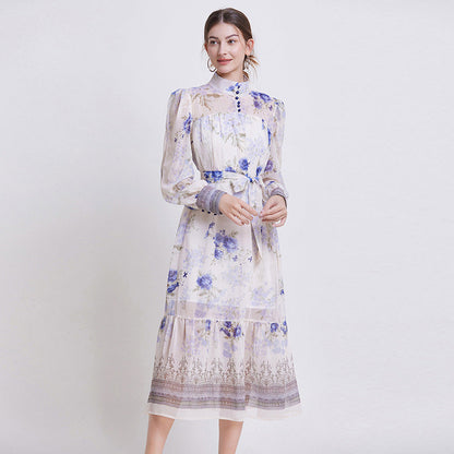 Sarah | Abito di Chiffon Floreale Elegante