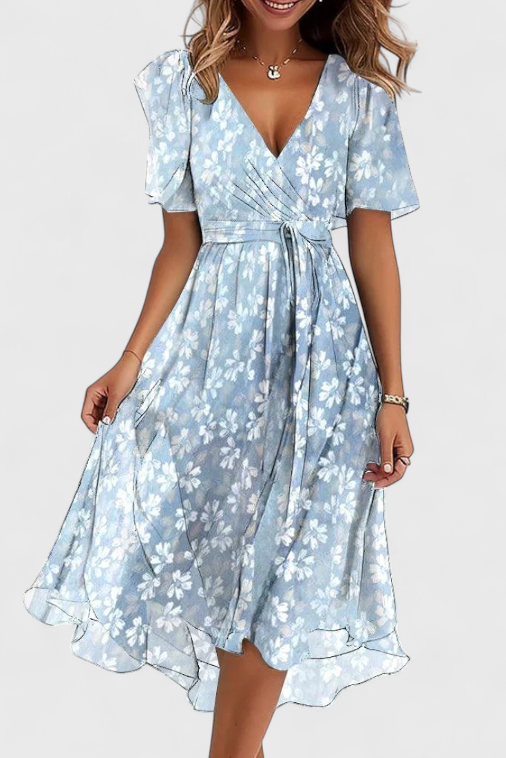 Carene Abito midi con scollo a V