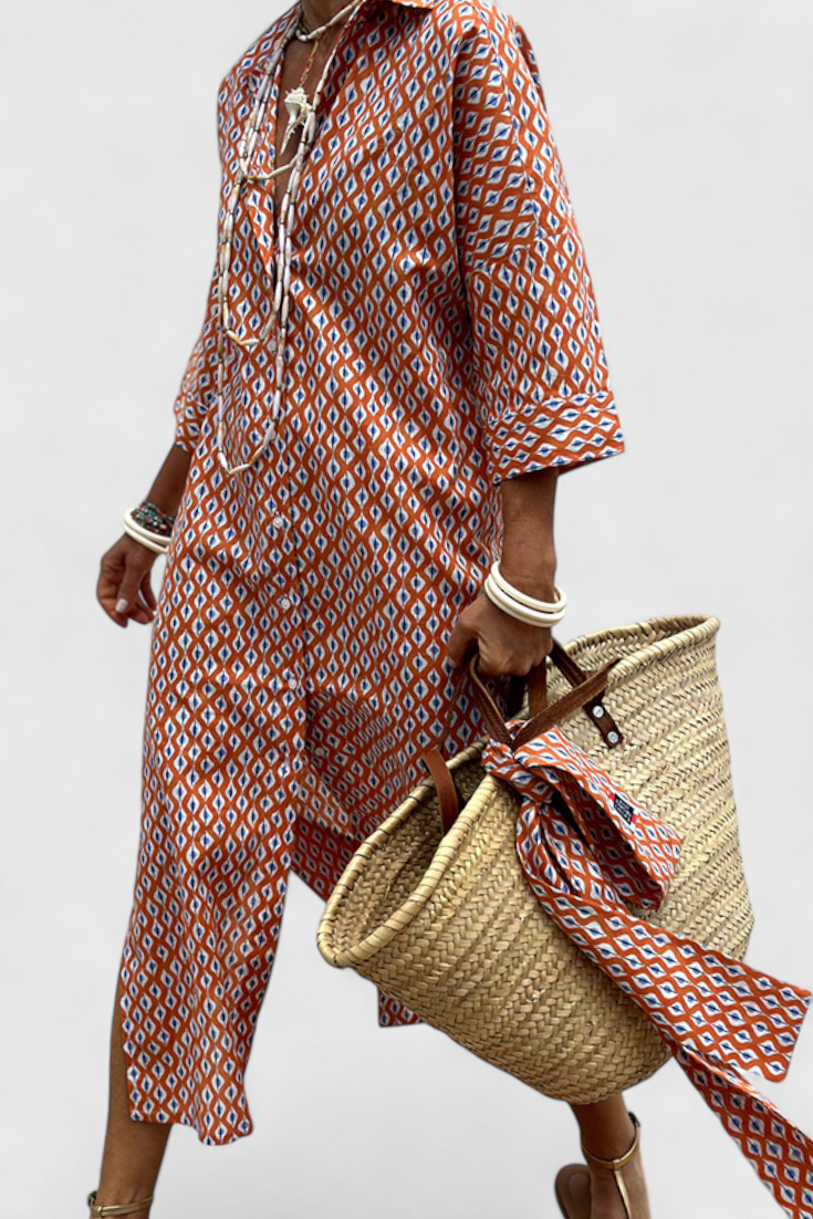 Sherlyn Abito chemisier di Righe con stile Senza tempo