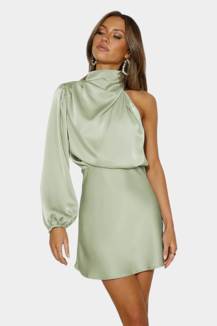 Mara Abito mini Drapado di Monospalla