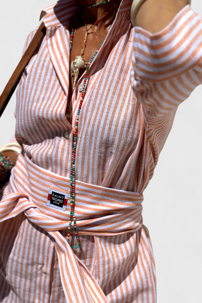 Sherlyn Abito chemisier di Righe con stile Senza tempo