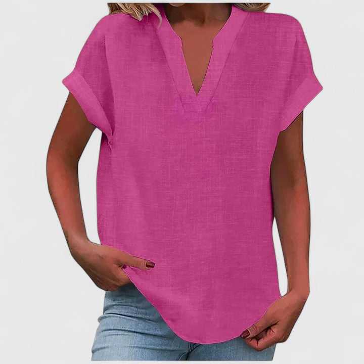 Xavinah | Blusa Comfortevole in V