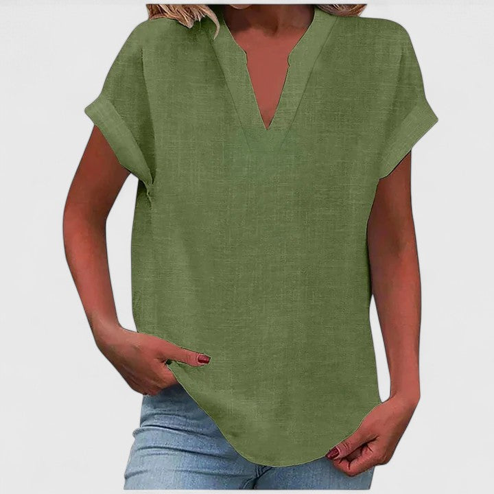Xavinah | Blusa Comfortevole in V