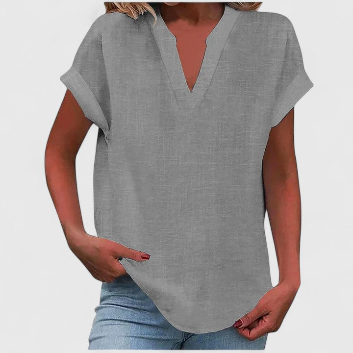 Xavinah | Blusa Comfortevole in V