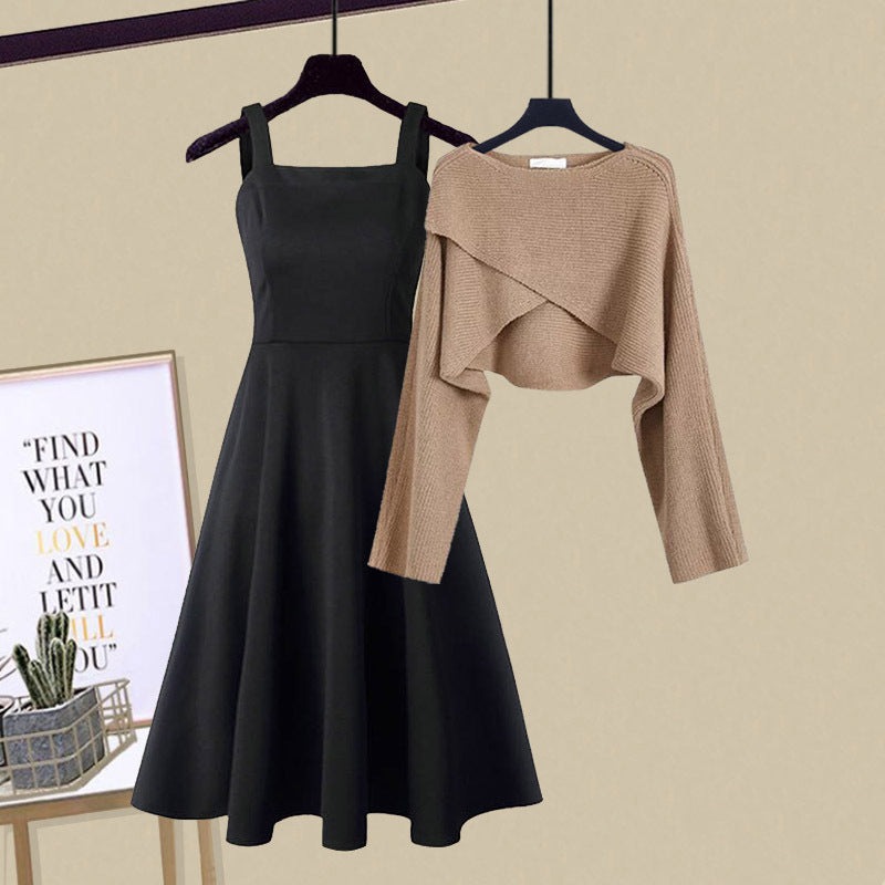CAEVIRA – SET DI ABITO DI MAGLIA ELEGANTE