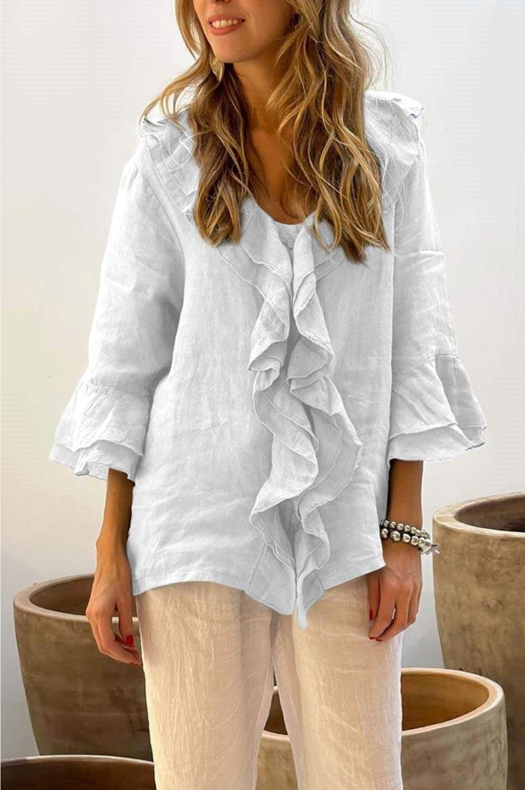 Primula – Blusa Tunica con Volant