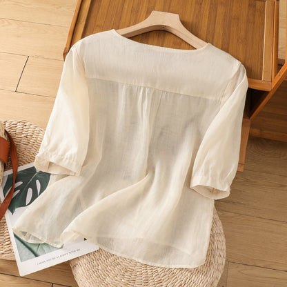 Tamsina – Blusa Rilassata Ricamata