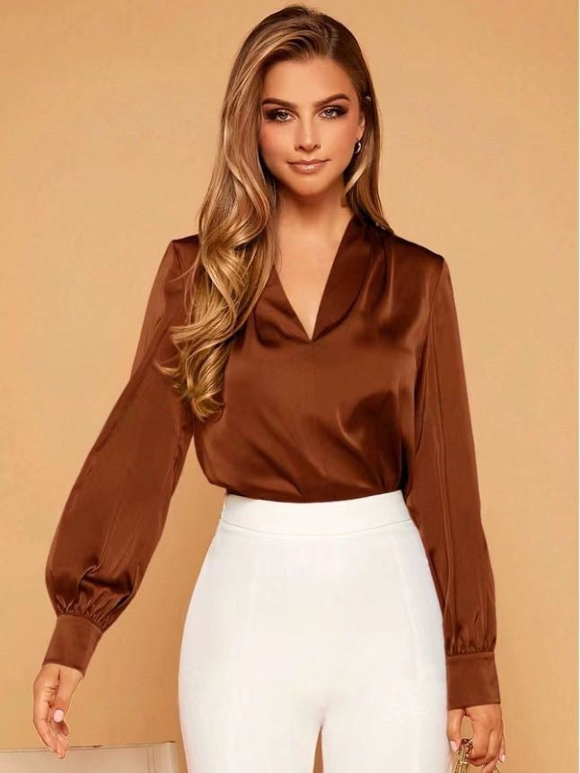 BLUSA CASUAL DI SATIN EMILIE I