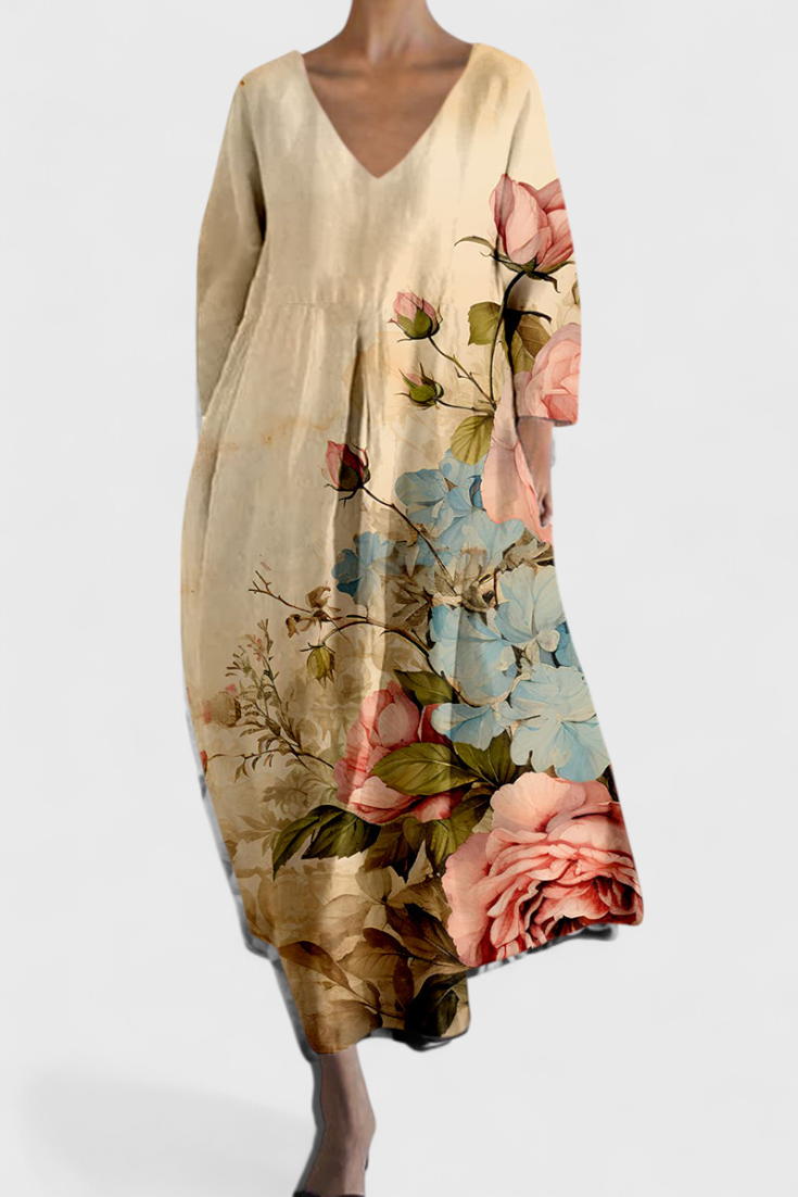 NAOMI – ABITO MIDI ART BLOOM
