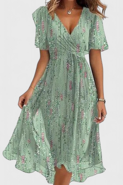Carene Abito midi con scollo a V