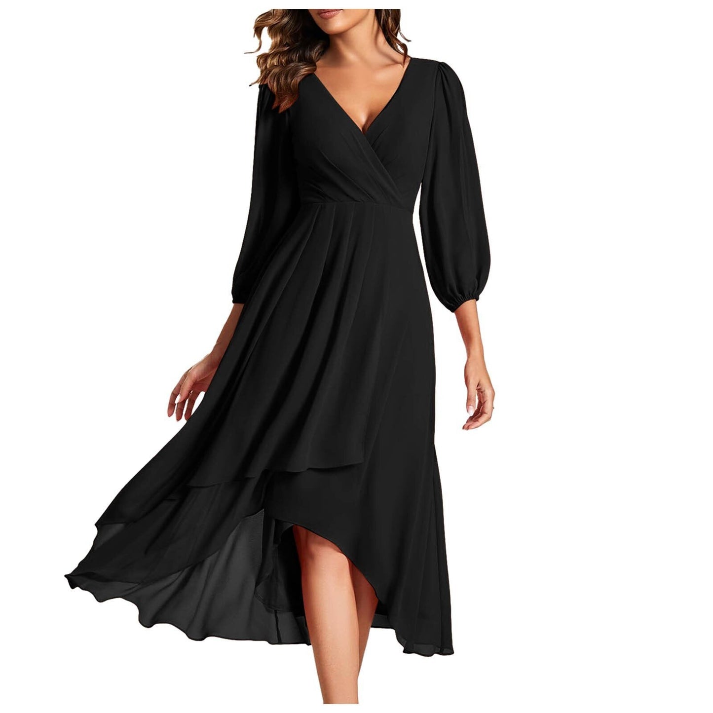 Linda – Abito elegante con scollo a V