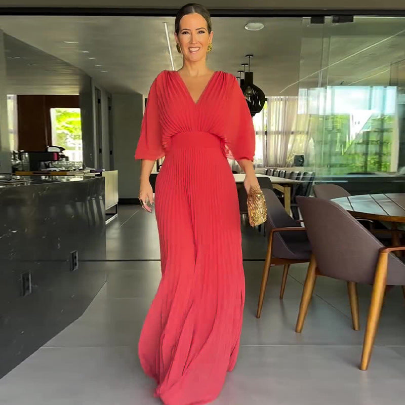 Sassa - Abito maxi con Scollo a V