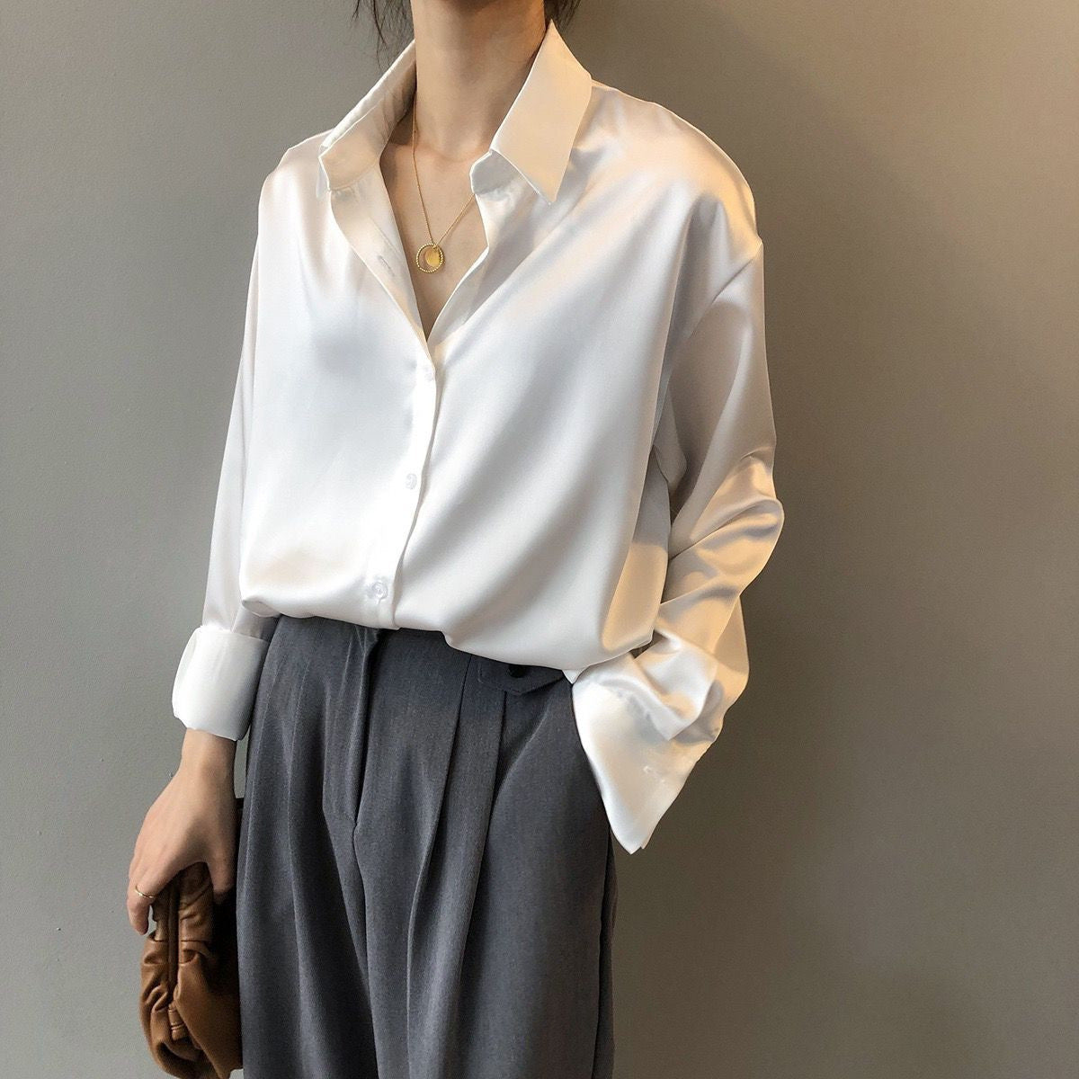 Celine – Blusa Classica con bottoni
