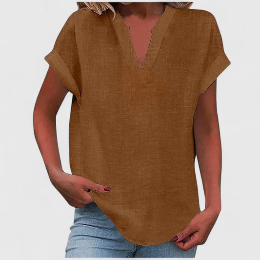 Xavinah | Blusa Comfortevole in V