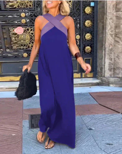 Quirine™ | Abito maxi con Cruce Frontal.