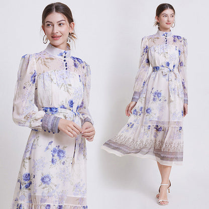Sarah | Abito elegante di Chifón Floreale