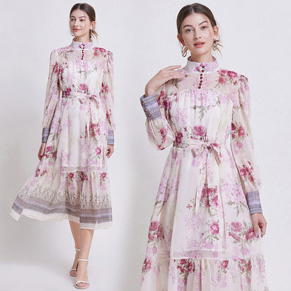 Sarah | Abito di Chiffon Floreale Elegante