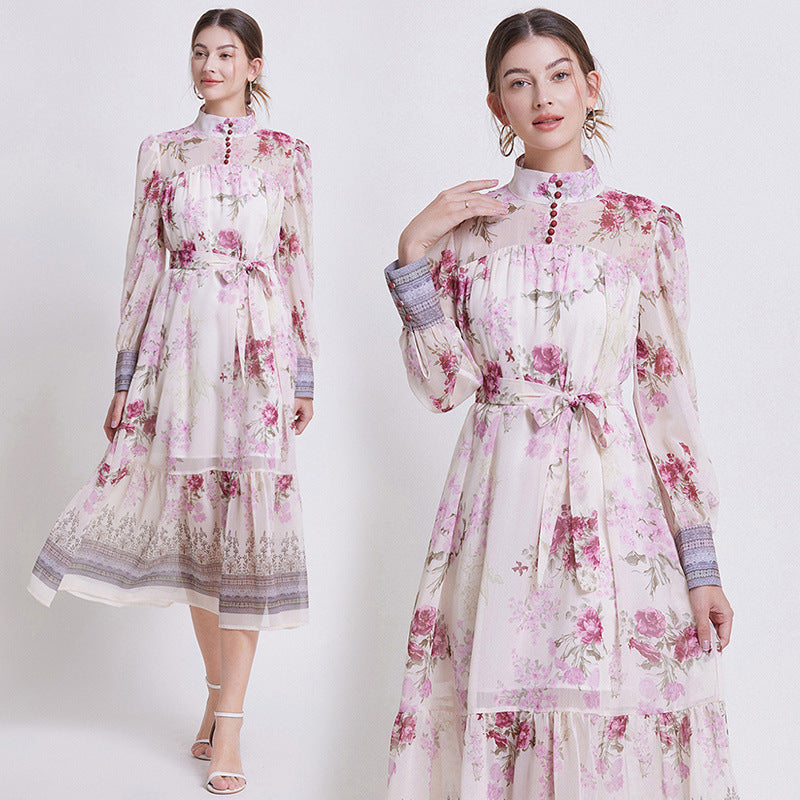 Sarah | Abito elegante di Chifón Floreale