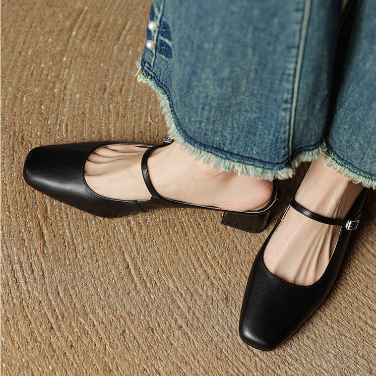 Alicia – Mules in pelle naturale