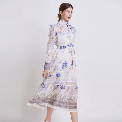 Sarah | Abito di Chiffon Floreale Elegante