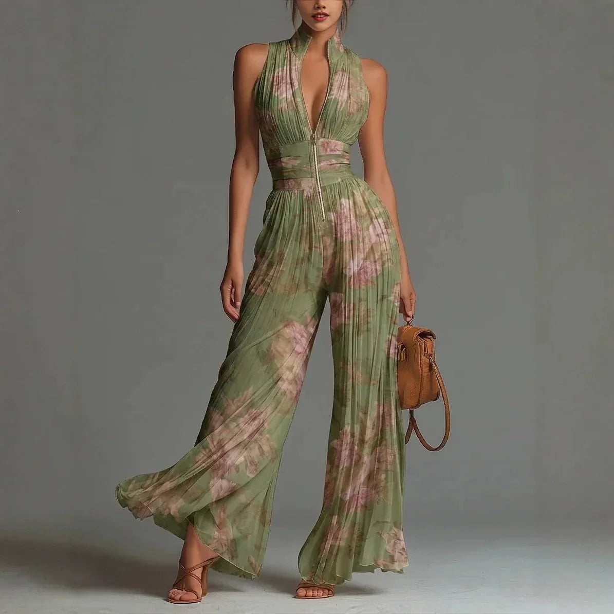 Isbel™ Elegante Jumpsuit Floreale