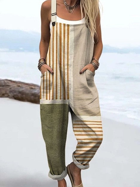 AVALINA – TUTA A RIGHE CASUAL