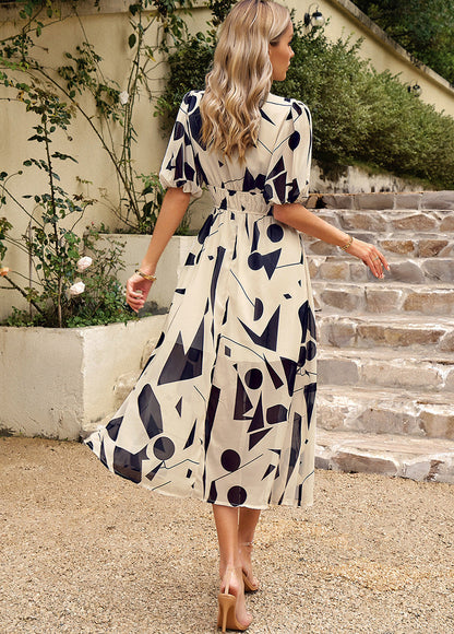 Flore - Abito Elegante con Motivo Floreale