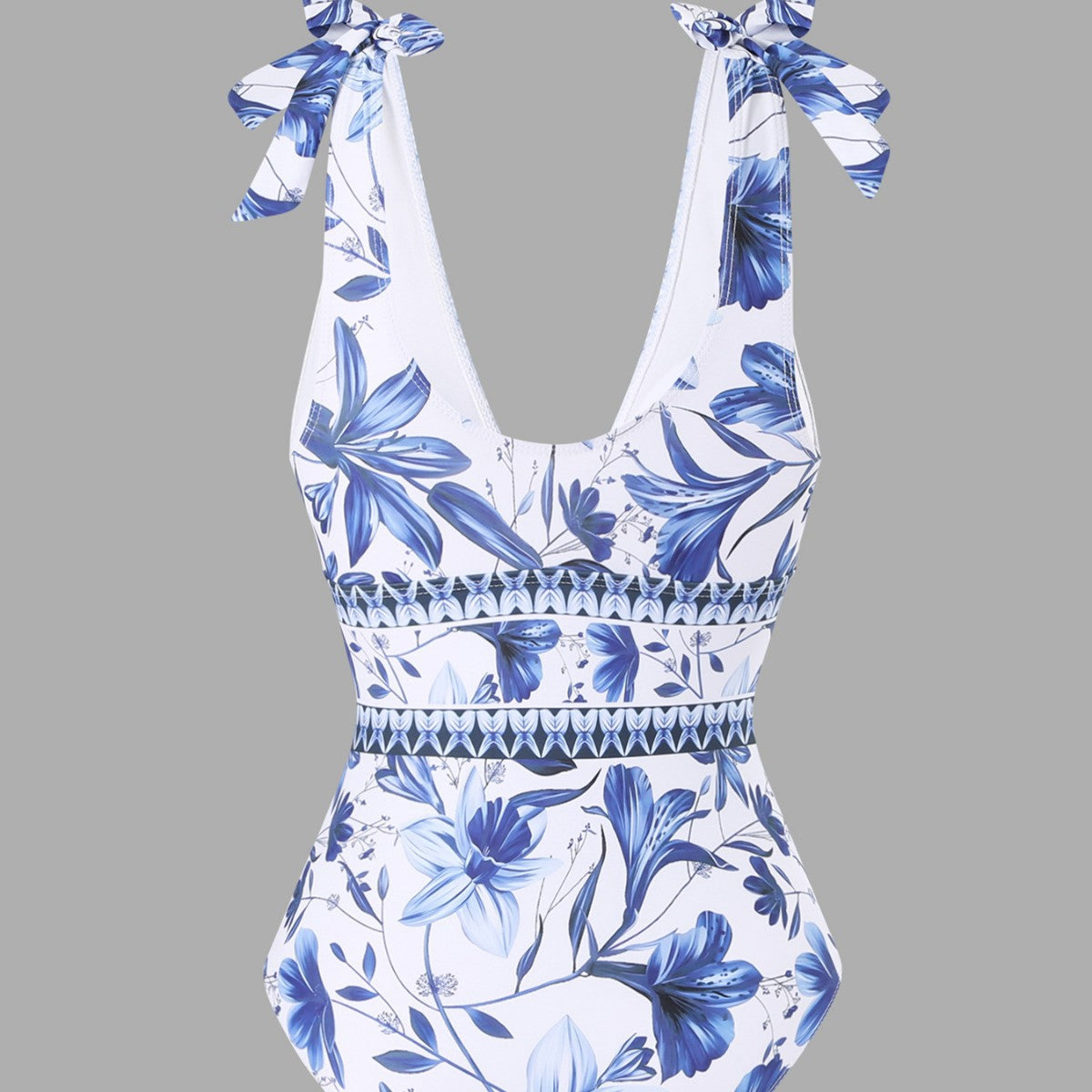 EMBERLY – GONNA A PORTAFOGLIO DI PORCELANA BLU E BIANCA