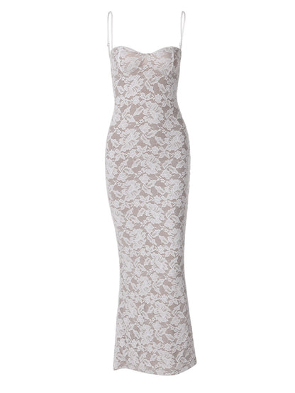 EVANGELINE - Abito Maxi Ricamato