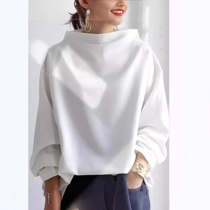 Wanda | Top di Maglia Morbido con Collo alto