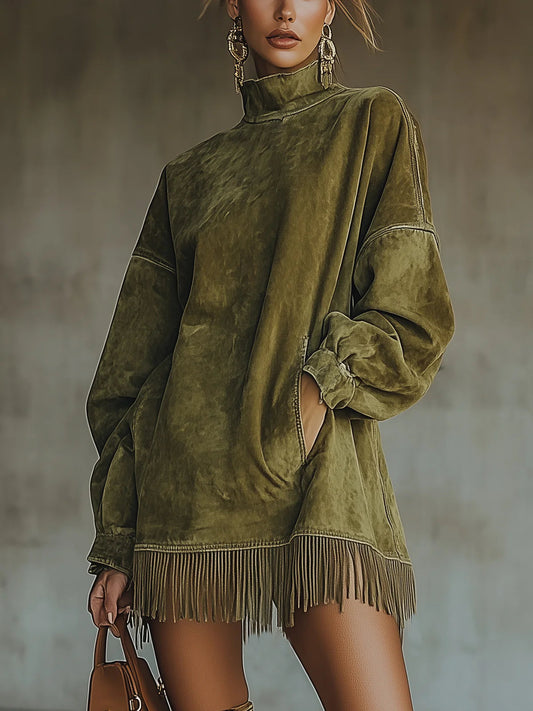 Narelsa | Abito Oversize con Frange