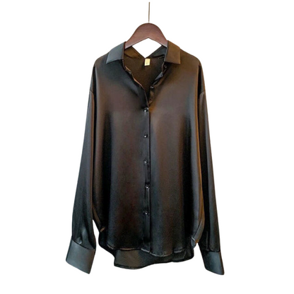 CAMICIA LARGA IN SATIN EDEN