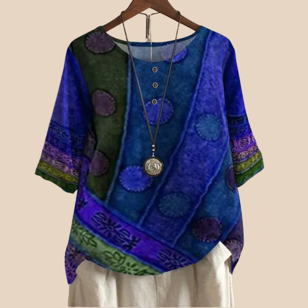 Valarie – Top Bohemio Colorato