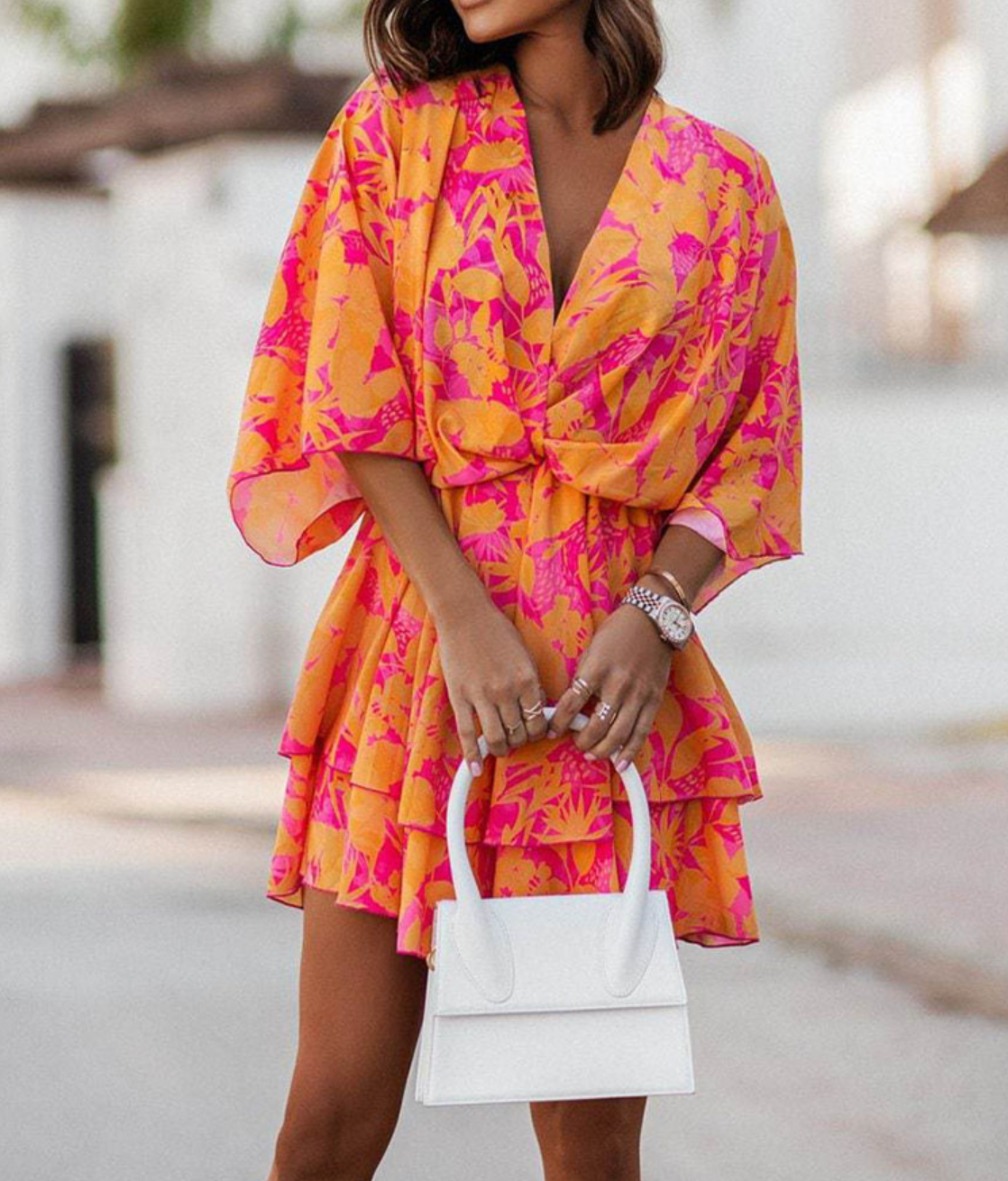 Valeria - Mini Abito Floreale Boho